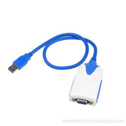USB3.0 to VGA Graphics Adapter, Support win7/8, MAC, Supports Widescreen Full HD 1,080P Video Stream